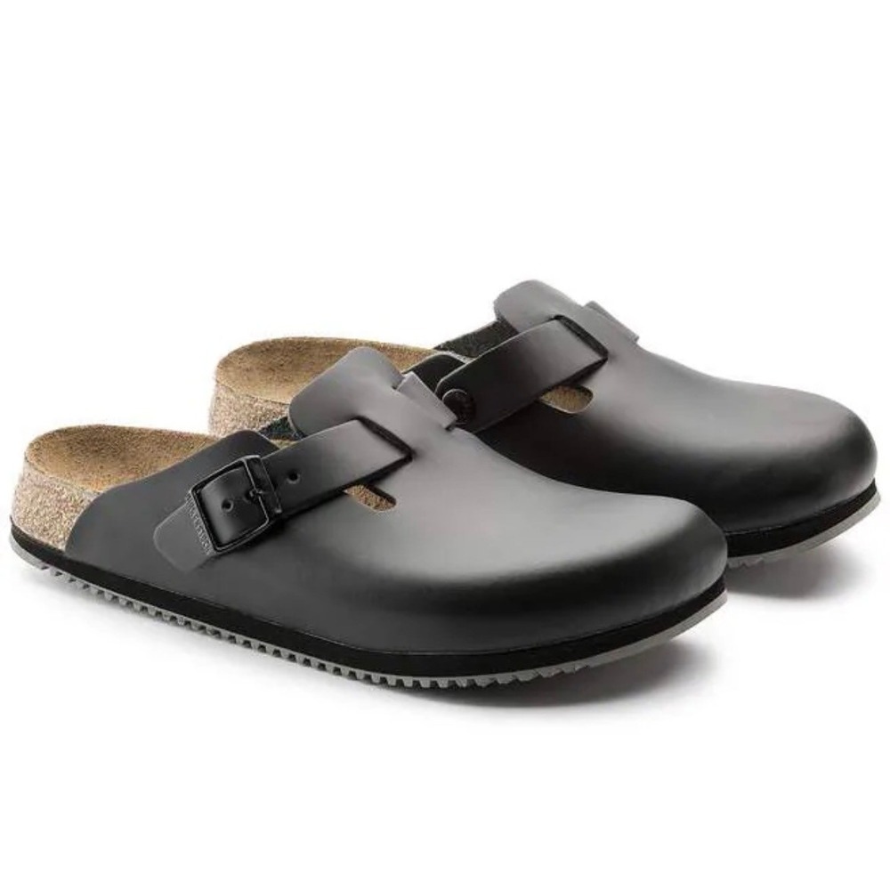 Birkenstock Boston Clogs in Black